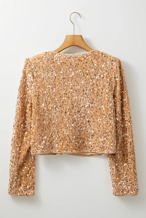 'Nora' Sequin Bomber Jacket - Celes Fashion